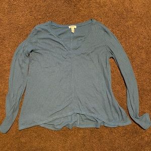 Women’s/Juniors Blue Long Sleeve Shirt (3 for $10)